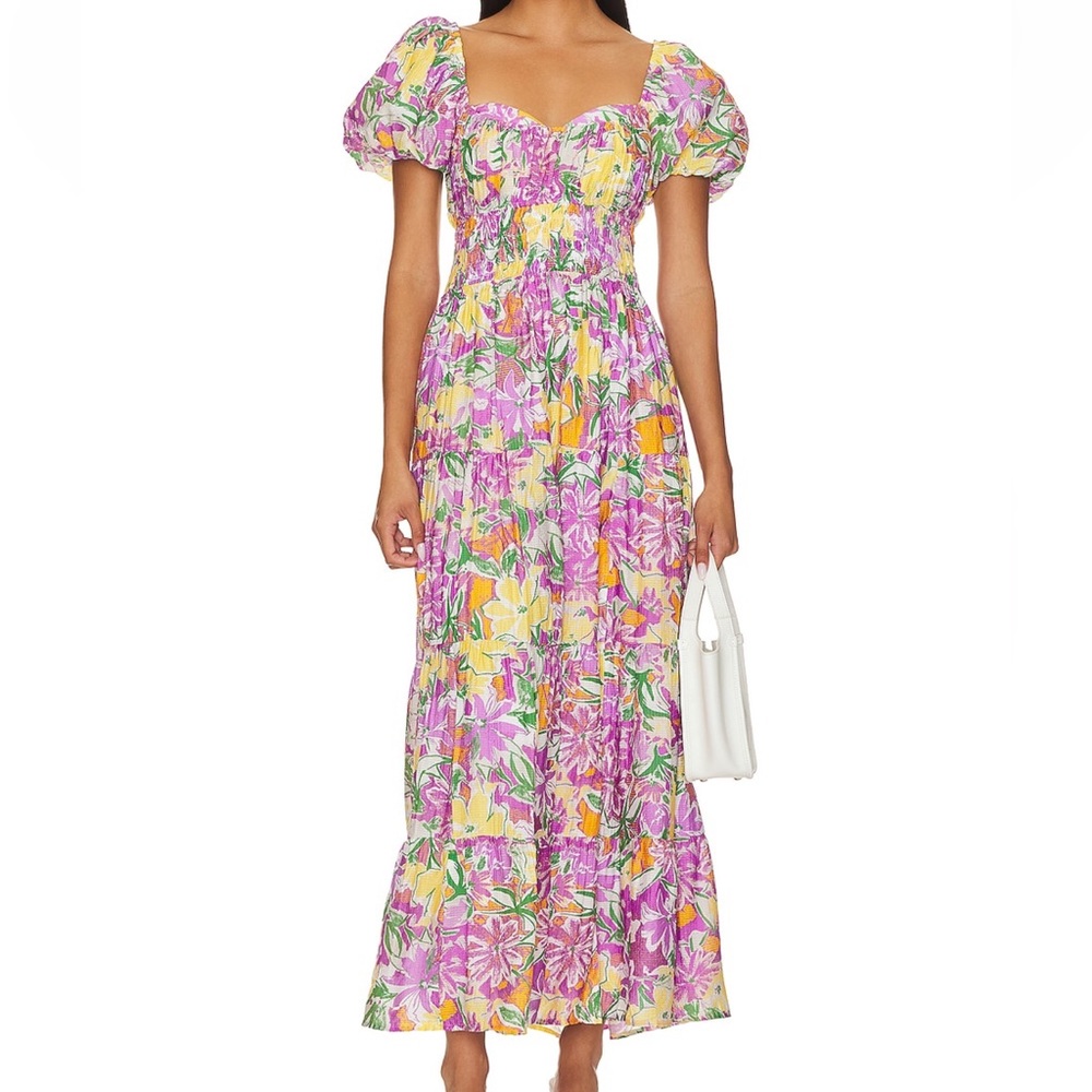 ASTR pink floral dress
